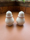 Vintage Pink Heart Salt   Pepper Shakers Ceramic Country Cottage Set