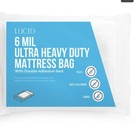 Lucid 6 Mil Ultra Heavy Duty Mattress Bag For Moving  Storage Or Disposal - Seal