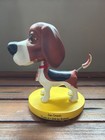 Vtg Jeep Compass Bobblehead Basset Hound beagle Dog Figurine Advertising Promo