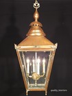 Massive Antique Ornate Victorian Copper Lantern Chandelier Converted To Electric