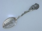 Sterling Silver Souvenir Spoon Indian Handle W  Waterfront Scene Of Montreal