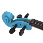 Wood Fiddle Violin 4 4 Full Size W  Case Bow Rosin String For  Beginner Sky Blue