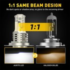 H4 9003 Fanless Led Bulb Hid White Hi lo Beam Motorcycle Headlight Super Bright