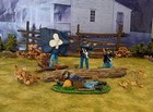 Acw Civil War Britains Marx Union Diorama Plastic Set 54mm Fit Conte Britains