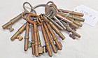 Antique Old Key Lot Of 18 Skeleton Keys Mostly Made Of Brass