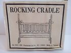 Vintage Shackman Wooden Rocking Cradle Dollhouse Miniature Crib Nursery Baby Bed
