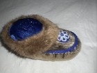 Inuit Eskimo Style Tribal Moccasin Pin Cushion Real Fur Trim 3   x5   