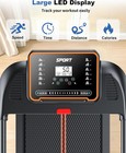 Foldable Treadmill For Home Use   0 6   6 2 Mph compact Quiet Design easy Storage