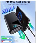 Portable Charger Power Bank 50000mah  Usb-c Pd 30w Fast Charging  High Black-c