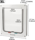Cat Flap Door 4 Way Locking Weatherproof Pet Doors For Interior Exterior