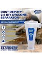 Oneida Air Systems Dust Deputy 2 5 Diy Cyclone Separator  Accessory Only  Clear 
