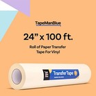 Transfer Tape For Vinyl  24 Inch X 100 Feet  Paper With Layflat Adhesive  