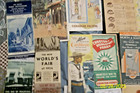 Transportation Lot Of 22 Items railroad ships menus bus travel Brochures etc 