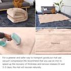 Huloo Sleep Beige 1 2 In Memory Foam Baby Play Mat Non-slip Nursery Rug