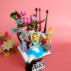 Alice In Wonderland Model Figure Mad Hatter Cheshire Cat Figure Doll Toys Decor