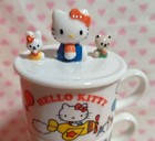 Sanrio 2001 Hello Kitty Stacking Ceramic Mug Set With Lid New Rare Vintage