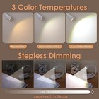 Zklili Book Light Clip On Reading Light For Bed  Usb Rechargeable Book Lamp  