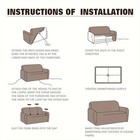 Elastic Sofa Cover Easily Fits Dresses  Durable Universal Furniture Protection
