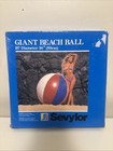 Vintage Inflatable 3 Color Jumbo Beach Ball 36 Inch Sevylor Nos    Bin Y