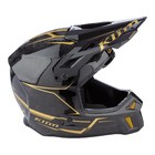 Klim F3 Carbon Pro Helmet  ece  - Forged Gold Vein Snowmobile Helmet Sample