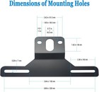 License Plate Bracket Holder - Black Color  Black Bracket-1p