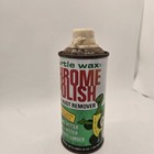 Vintage Turtle Wax Chrome Polish Can   Advertising 12 Oz   Usa  1980 s Metal Tin