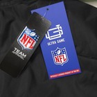 Nfl Mens Black Bomber Jacket By Ultra Game Medium Snap Closure Retail  135 New W