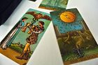 Original Size 5x3 Vintage Borderless 78 Tarot Deck Cards English Guidebook