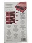 Food Grade Silicone Freezer Trays With Lids  5 Pack Assorted Sizes  Red Color