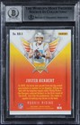 Chargers Justin Herbert Signed 2020 Panini Phoenix  3 Rc Card Auto 10  Bas Slab