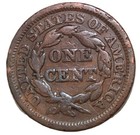 1847 1c Bn Braided Hair Cent Large Date Choice Vg  Free Shipping- Smh-388