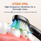 Fairywill Sonic Electric Toothbrush 6pc Toothbrush Replacement Heads For Adults
