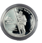 1992 Proof Ben Franklin Firefighter Silver Medal - Nice Medal At A Great Price 