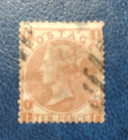 Great Britain  Scott 53   Sg 112  10p  Pl 1  Red-brown Wmk 25  Qv  1867