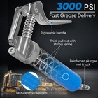 Kretlaw Mini Grease Gun 3000psi With 3oz Cartridges   Flex Hose