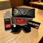 Ray-ban Rb2140 Wayfarer Classic Sunglasses Sunglass Black Frame Black Lens 50mm