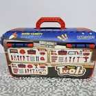 Hydeem Kids Tool Set 53 Pcs Toddler Tool Kit W  Toy Drill   Toolbox Pretend Play