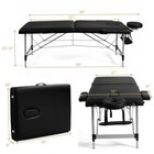 84 l Portable Massage Table Adjustable Facial Salon Spa Bed W  Carry Case Black
