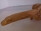 Hand Carved Wooden Lizard Statue Sculpture Art Decor Driftwood 9   