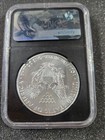      2017-p Silver American Eagle  1 Coin Ngc Ms69 First Day Of Issue Fdoi