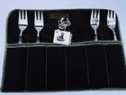 4 Vintage Mcm Hardanger Konge-tinn Heilag Olav Norwegian Pewter 7-1 4  Forks