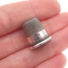Waite Thresher 925 Sterling Silver Antique Art Deco Sewing Thimble Size 7