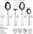 Mikasa  French Countryside Flatware Service For 12  65 Pc Set  18 10 Stainless