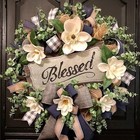 Spring Summer Wreath For Front Door magnolia Wreath farmhouse Porch 