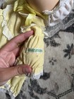Original Cabbage Patch Kids Baby Doll Blue Eyes Soft Body Yellow Outfit 1982