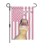 Welcome To My Crib Pink Duck Garden Flag Welcome Home Garden Duck Flag 12x18