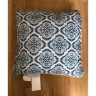 Geneva Home Fashion Llc Decorative Pillow Paisely Ivory Blue Orange 18  X 18 