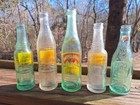 Vintage Soda Bottle Lots Of 5  mixed  Grab Bag Lots