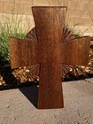 8 5   x6 5    Hand Carved Solid Wood Cross 2016 Artist Signed Nino Hanging Decor
