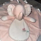 Douglas Baby Girl Lovey Security Blanket Pink Plush Elephant Satin Edge